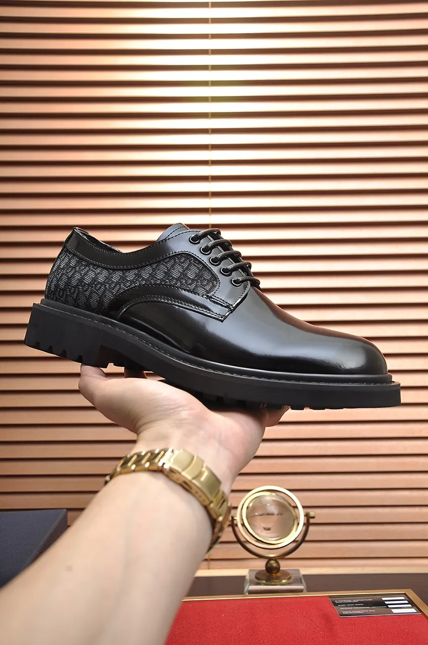Men's shoes 💰680💶[Dior] (water-dyed cowhide lining) Dior original 1:1 high-quality factory, imported original materials, imported raw cowhide, water-dyed cowhide lining, original TPU outsole, code number: 39-44 (38.45 custom-made)